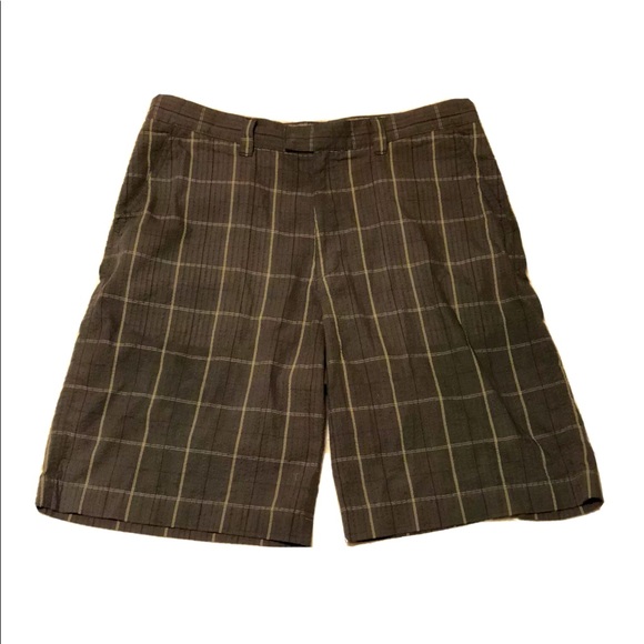 Patagonia Men’s Organic Shorts - Brown Check Sz 32 - Picture 1 of 9